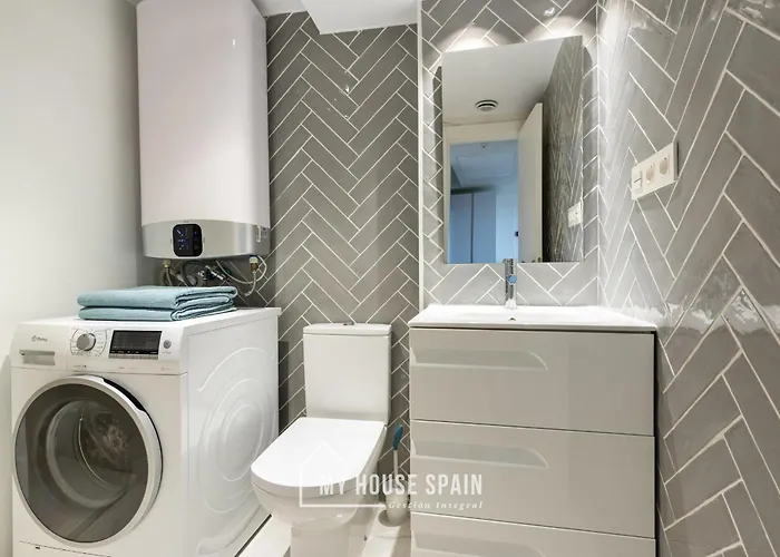 Myhousespain - Primera Linea De Playa Con Parking דירה גיחון